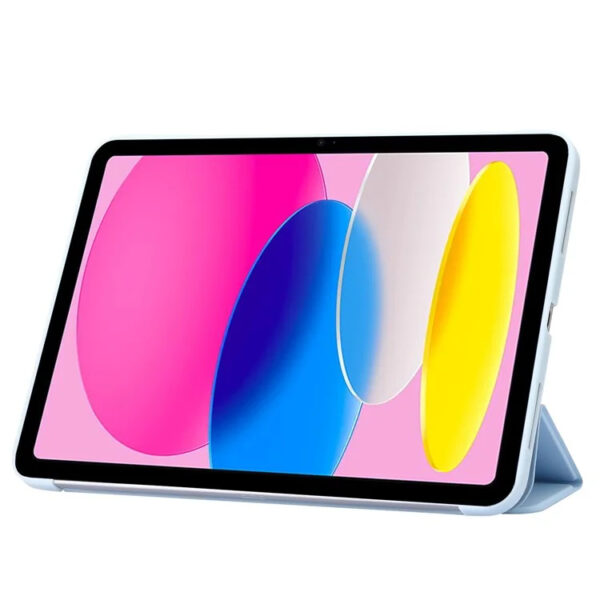 Coque iPad 11 2025 (A16) étui support pliable bleu ciel