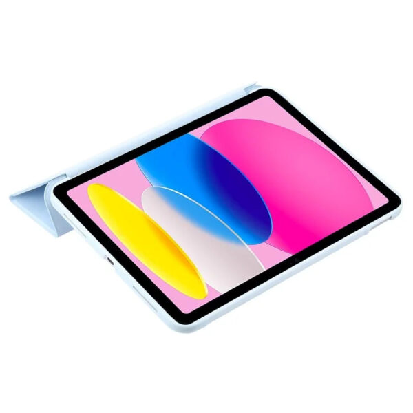 Coque iPad 11 2025 (A16) étui support pliable bleu ciel