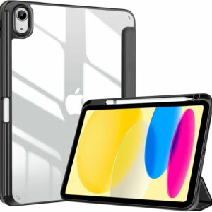 Coque iPad 11 2025 (A16) étui support porte stylet noir