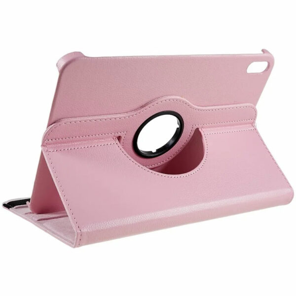 Coque iPad 11 2025 (A16) étui support rotatif rose