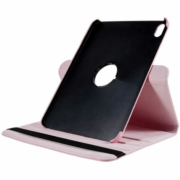 Coque iPad 11 2025 (A16) étui support rotatif rose
