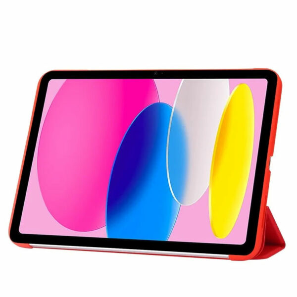 Coque iPad 10 2022 étui support pliable rouge