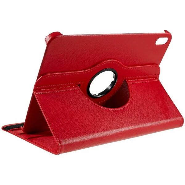 Coque iPad 10 2022 étui support rotatif rouge