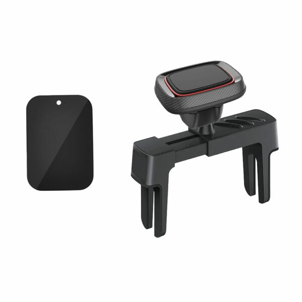 Support magnétique smartphone voiture grille ronde