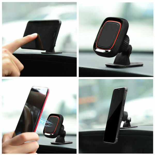 Support magnétique smartphone voiture tableau de bord