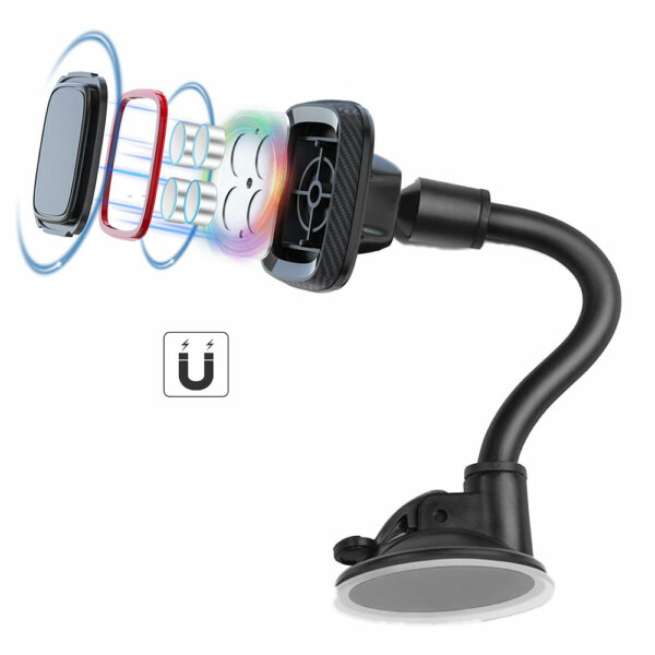 Support magnétique smartphone voiture ventouse