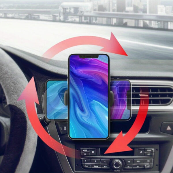 Support smartphone voiture grille ronde