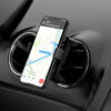 Support smartphone voiture grille ronde