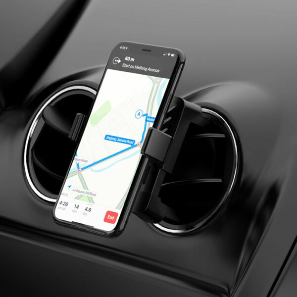 Support smartphone voiture grille ronde