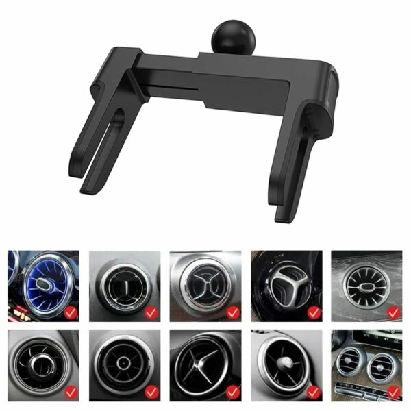 Support smartphone voiture grille ronde