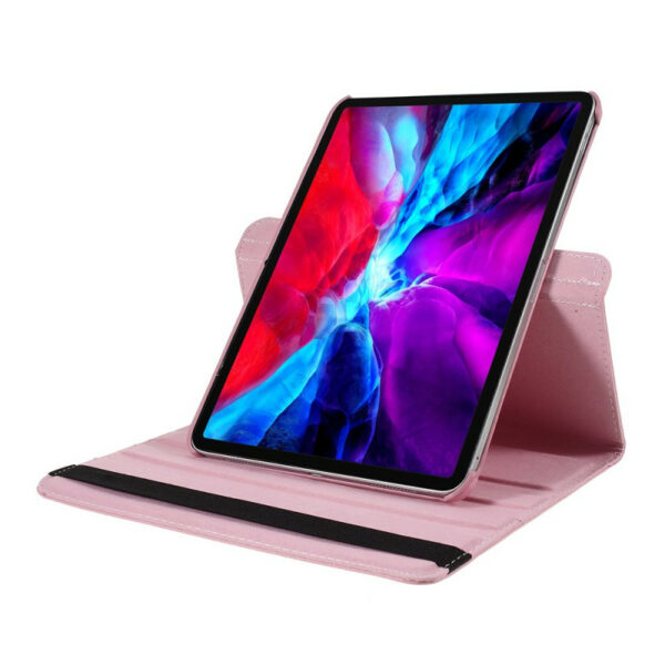 Coque iPad Air 5 2022 étui support rotatif rose