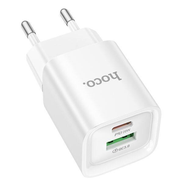 Adaptateur secteur charge rapide 20W (USB-C/USB)