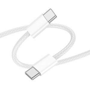 Câble de charge tissé 60W USB-C vers USB-C 1m