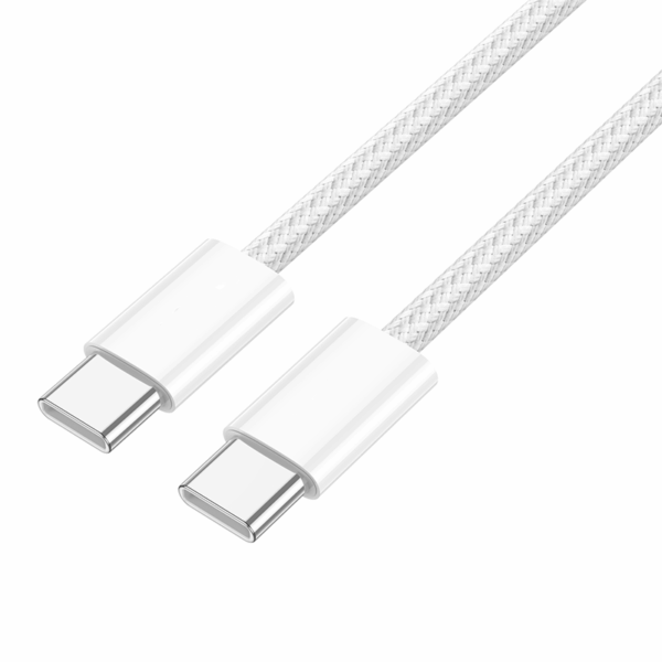 Câble de charge tissé 60W USB-C vers USB-C 1m