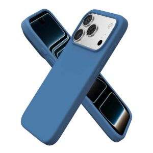 Coque iPhone 17 Pro Max silicone bleu