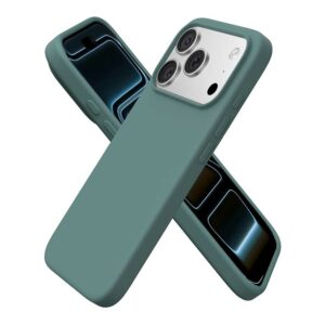 Coque iPhone 17 Pro silicone vert