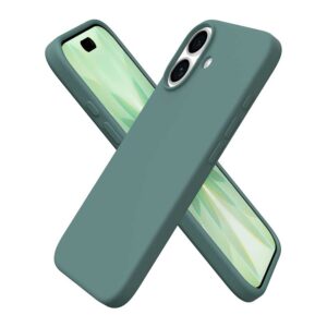 Coque iPhone 17 silicone vert