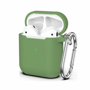 Coque AirPods 1 silicone vert