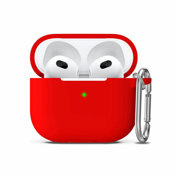 Coque AirPods 3 silicone rouge