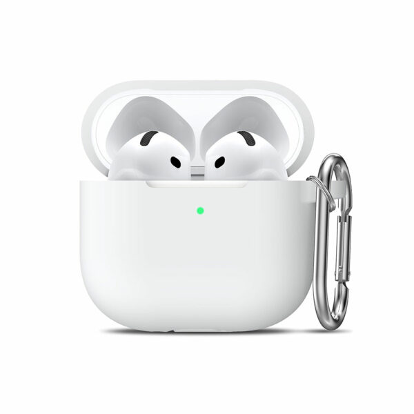 Coque AirPods 4 silicone blanc
