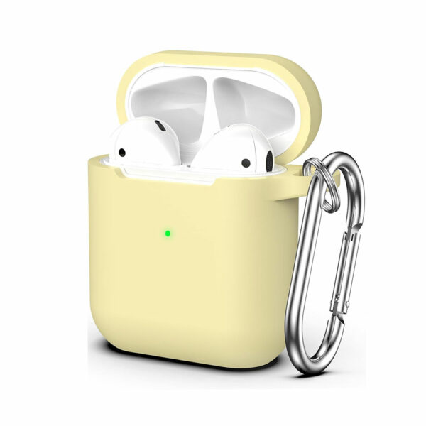 Coque AirPods 1 silicone jaune