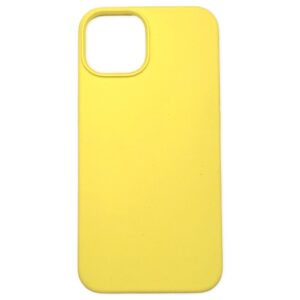 Coque iPhone 14 silicone jaune