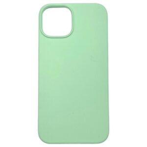 Coque iPhone 14 silicone vert pistache