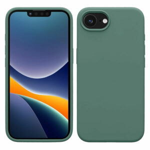 Coque iPhone 17e silicone vert