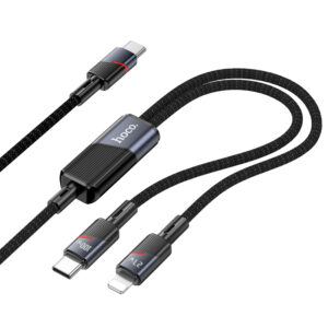 Câble de charge 2 en 1 USB-C / Lightning vers USB-C