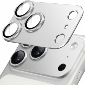 Protection intégrale caméra iPhone 17 Pro Max argent