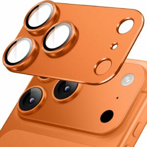 Protection intégrale caméra iPhone 17 Pro Max orange