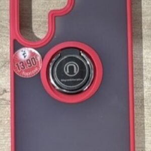 Coque Samsung Galaxy S25 Ultra Renforcée Anneau Rouge