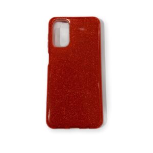 Coque Samsung Galaxy A13 4G Rouge pailleté Flapcase