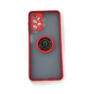 Coque Samsung Galaxy A13 4G Rouge transparent Flapcase