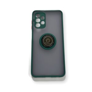 Coque Samsung Galaxy A13 4G Vert foncé transparent Flapcase