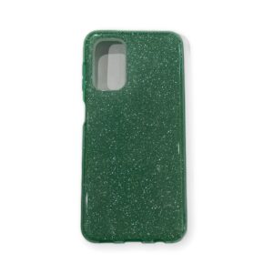Coque Samsung Galaxy A13 4G Vert pailleté Flapcase