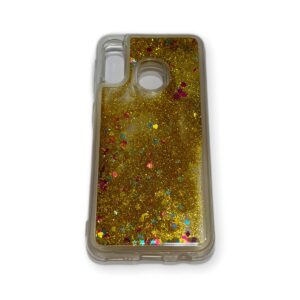 Coque Samsung Galaxy A20E Or transparent Flapcase