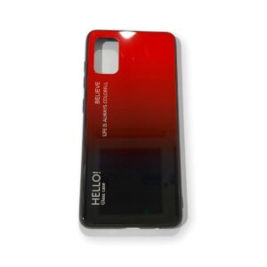 Coque Samsung Galaxy A41 Rouge et noir Flapcase