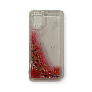 Coque Samsung Galaxy A51 Rose transparent Flapcase