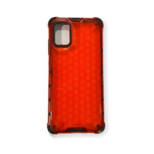 Coque Samsung Galaxy A51 Rouge transparent Flapcase