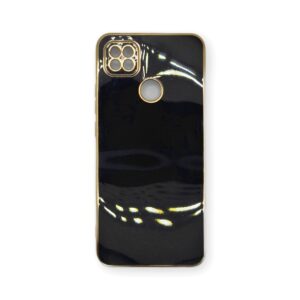 Coque Xiaomi Redmi 10A Noir et or Flapcase