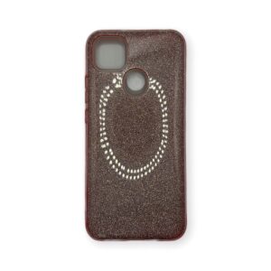 Coque Xiaomi Redmi 10A Rose pailleté Flapcase
